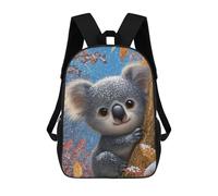 sinyumoney 3D Winter Koala in Tree Print Children Backpack for School Students Backpacks Schoolbag Shoulder Book Bags 17inch