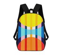 sinyumoney 4Girls Abstraction A Backpack 3D Printed Boy School Backpack Casual Daypack Lightweight Rucksack for Middle School Students 17inch