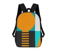 sinyumoney 4Girls Abstraction H Backpack 3D Printed Boy School Backpack Casual Daypack Lightweight Rucksack for Middle School Students 17inch