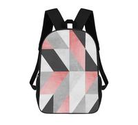 sinyumoney 4Girls Art with Textures 8 Backpack 3D Printed Boy School Backpack Casual Daypack Lightweight Rucksack for Middle School Students 17inch