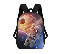 sinyumoney 4Girls Astronaut in Space -109 Backpack 3D Printed Boy School Backpack Casual Daypack Lightweight Rucksack for Middle School Students 17inch