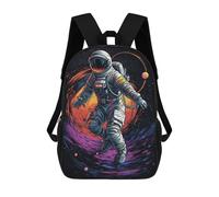 sinyumoney 4Girls Astronaut in Space -65 Backpack 3D Printed Boy School Backpack Casual Daypack Lightweight Rucksack for Middle School Students 17inch