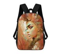 sinyumoney 4Girls Autumn Queen Backpack 3D Printed Boy School Backpack Casual Daypack Lightweight Rucksack for Middle School Students 17inch