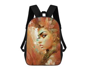 sinyumoney 4Girls Autumn Queen Backpack 3D Printed Boy School Backpack Casual Daypack Lightweight Rucksack for Middle School Students 17inch