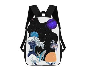 sinyumoney 4Girls Battle Space Backpack 3D Printed Boy School Backpack Casual Daypack Lightweight Rucksack for Middle School Students 17inch