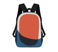 sinyumoney 4Girls Blue And Red IV Backpack 3D Printed Boy School Backpack Casual Daypack Lightweight Rucksack for Middle School Students 17inch