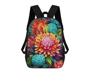sinyumoney 4Girls Bright Aussie Natives Backpack 3D Printed Boy School Backpack Casual Daypack Lightweight Rucksack for Middle School Students 17inch