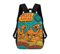 sinyumoney 4Girls Camels Desert Oasis Backpack 3D Printed Boy School Backpack Casual Daypack Lightweight Rucksack for Middle School Students 17inch