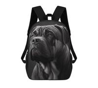 sinyumoney 4Girls Cane Corso Portrait Backpack 3D Printed Boy School Backpack Casual Daypack Lightweight Rucksack for Middle School Students 17inch