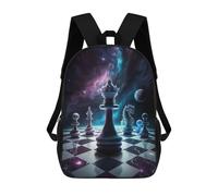 sinyumoney 4Girls Chess Queen of Universe Backpack 3D Printed Boy School Backpack Casual Daypack Lightweight Rucksack for Middle School Students 17inch