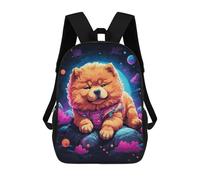 sinyumoney 4Girls Chow Chow Puppies Backpack 3D Printed Boy School Backpack Casual Daypack Lightweight Rucksack for Middle School Students 17inch