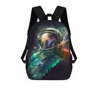 sinyumoney 4Girls Cosmic Astronaut Dreamscape Backpack 3D Printed Boy School Backpack Casual Daypack Lightweight Rucksack for Middle School Students 17inch