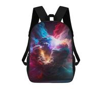 sinyumoney 4Girls Cosmic Color Burst Backpack 3D Printed Boy School Backpack Casual Daypack Lightweight Rucksack for Middle School Students 17inch