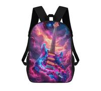 sinyumoney 4Girls Cosmic Guitar Backpack 3D Printed Boy School Backpack Casual Daypack Lightweight Rucksack for Middle School Students 17inch