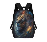 sinyumoney 4Girls Cosmic Lion Portrait-12 Backpack 3D Printed Boy School Backpack Casual Daypack Lightweight Rucksack for Middle School Students 17inch