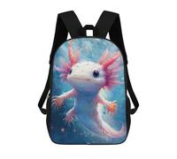 sinyumoney 4Girls Cute Axolotl Underwater Backpack 3D Printed Boy School Backpack Casual Daypack Lightweight Rucksack for Middle School Students 17inch