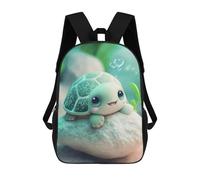 sinyumoney 4Girls Cute Cartoon Turtle Rock Backpack 3D Printed Boy School Backpack Casual Daypack Lightweight Rucksack for Middle School Students 17inch