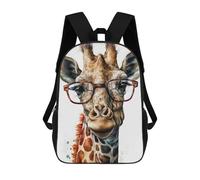 sinyumoney 4Girls Cute Giraffe Backpack 3D Printed Boy School Backpack Casual Daypack Lightweight Rucksack for Middle School Students 17inch