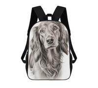 sinyumoney 4Girls Dachshund Backpack 3D Printed Boy School Backpack Casual Daypack Lightweight Rucksack for Middle School Students 17inch