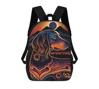 sinyumoney 4Girls Dachshund Style 5 Backpack 3D Printed Boy School Backpack Casual Daypack Lightweight Rucksack for Middle School Students 17inch