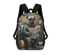 sinyumoney 4Girls Dog Meme Kintsugi Backpack 3D Printed Boy School Backpack Casual Daypack Lightweight Rucksack for Middle School Students 17inch