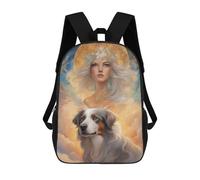 sinyumoney 4Girls Dog00085 Backpack 3D Printed Boy School Backpack Casual Daypack Lightweight Rucksack for Middle School Students 17inch