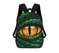 sinyumoney 4Girls Dragon Eye Close-Up Backpack 3D Printed Boy School Backpack Casual Daypack Lightweight Rucksack for Middle School Students 17inch