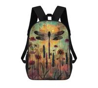 sinyumoney 4Girls Dragonfly Dreams Backpack 3D Printed Boy School Backpack Casual Daypack Lightweight Rucksack for Middle School Students 17inch