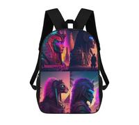 sinyumoney 4Girls Egyptian Mythology Art Backpack 3D Printed Boy School Backpack Casual Daypack Lightweight Rucksack for Middle School Students 17inch