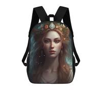 sinyumoney 4Girls Eir Backpack 3D Printed Boy School Backpack Casual Daypack Lightweight Rucksack for Middle School Students 17inch