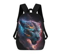 sinyumoney 4Girls Electric Tiger Portrait Backpack 3D Printed Boy School Backpack Casual Daypack Lightweight Rucksack for Middle School Students 17inch