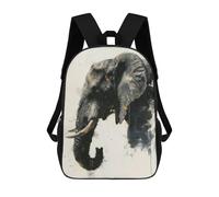sinyumoney 4Girls Elephant Grace Backpack 3D Printed Boy School Backpack Casual Daypack Lightweight Rucksack for Middle School Students 17inch