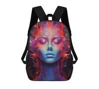 sinyumoney 4Girls Elven Ascent Backpack 3D Printed Boy School Backpack Casual Daypack Lightweight Rucksack for Middle School Students 17inch