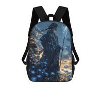 sinyumoney 4Girls Elven Mage in A Field Backpack 3D Printed Boy School Backpack Casual Daypack Lightweight Rucksack for Middle School Students 17inch