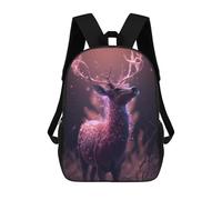 sinyumoney 4Girls Enchanted Forest Deer-19 Backpack 3D Printed Boy School Backpack Casual Daypack Lightweight Rucksack for Middle School Students 17inch