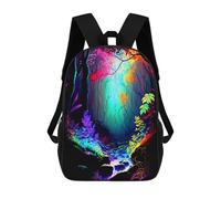 sinyumoney 4Girls Enchanted Forest Glow -1 Backpack 3D Printed Boy School Backpack Casual Daypack Lightweight Rucksack for Middle School Students 17inch