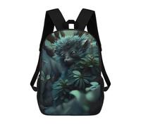 sinyumoney 4Girls Enchanted Forest Lemur Backpack 3D Printed Boy School Backpack Casual Daypack Lightweight Rucksack for Middle School Students 17inch