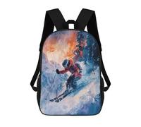 sinyumoney 4Girls Epic Downhill Descent Backpack 3D Printed Boy School Backpack Casual Daypack Lightweight Rucksack for Middle School Students 17inch