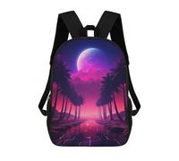 sinyumoney 4Girls Ethereal Tropic Utopia Backpack 3D Printed Boy School Backpack Casual Daypack Lightweight Rucksack for Middle School Students 17inch
