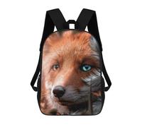 sinyumoney 4Girls Feather Fox Backpack 3D Printed Boy School Backpack Casual Daypack Lightweight Rucksack for Middle School Students 17inch
