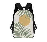 sinyumoney 4Girls Floral And Tropical 10 Backpack 3D Printed Boy School Backpack Casual Daypack Lightweight Rucksack for Middle School Students 17inch