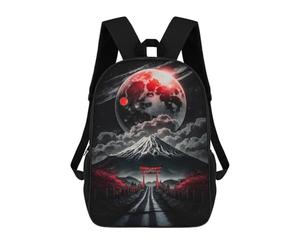 sinyumoney 4Girls Fuji Mt And Planet Backpack 3D Printed Boy School Backpack Casual Daypack Lightweight Rucksack for Middle School Students 17inch