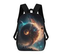 sinyumoney 4Girls Galactic Convergence Backpack 3D Printed Boy School Backpack Casual Daypack Lightweight Rucksack for Middle School Students 17inch