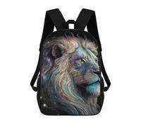sinyumoney 4Girls Galactic Lion Majesty -5 Backpack 3D Printed Boy School Backpack Casual Daypack Lightweight Rucksack for Middle School Students 17inch