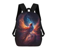 sinyumoney 4Girls Galactic Phoenix Rise -1 Backpack 3D Printed Boy School Backpack Casual Daypack Lightweight Rucksack for Middle School Students 17inch