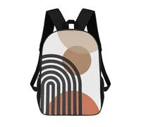 sinyumoney 4Girls Geometric Art D Backpack 3D Printed Boy School Backpack Casual Daypack Lightweight Rucksack for Middle School Students 17inch