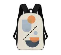 sinyumoney 4Girls Geometric Shapes 10 Backpack 3D Printed Boy School Backpack Casual Daypack Lightweight Rucksack for Middle School Students 17inch