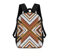 sinyumoney 4Girls Geometric Shapes IV Backpack 3D Printed Boy School Backpack Casual Daypack Lightweight Rucksack for Middle School Students 17inch