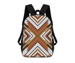 sinyumoney 4Girls Geometric Shapes IV Backpack 3D Printed Boy School Backpack Casual Daypack Lightweight Rucksack for Middle School Students 17inch