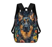 sinyumoney 4Girls German Shepherd Backpack 3D Printed Boy School Backpack Casual Daypack Lightweight Rucksack for Middle School Students 17inch